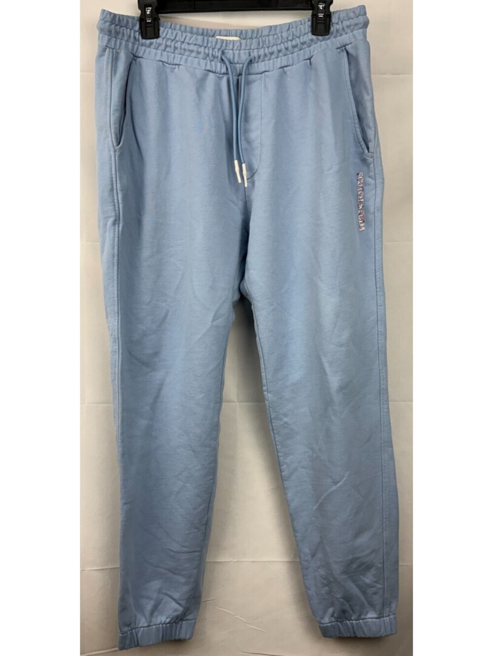 Scotch & Soda US Size XL Blue Drawstring Sweatpants
